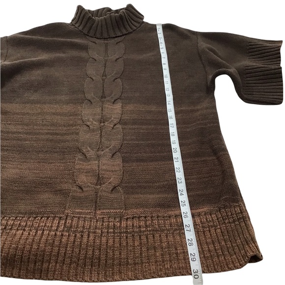 STYLE & CO. - Knitted Turtleneck Short Sleeve Sweater Dress - XL - Picture 7 of 14